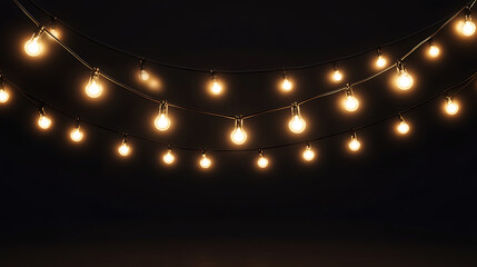 Aufkleber - Illumination of the lights on black background