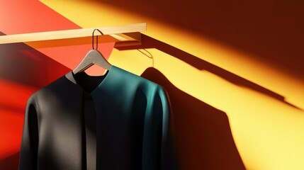 Poster - Modern Sleek Clothing Hanger with Stylish Illumination
