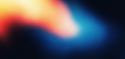 Aufkleber - Gradient Background Abstract Digital Artwork Smooth Colorful Vibrant Blending Texture Glowing Wave