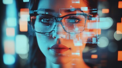 Aufkleber - A real estate expert engages with advanced artificial intelligence tools, showcasing a blend of technology and human expertise.