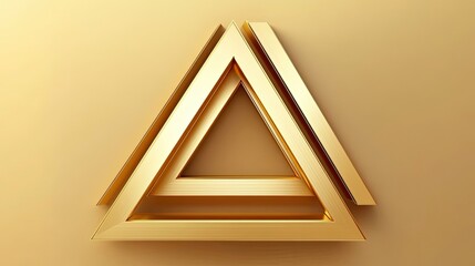 Poster - Golden Triangles Abstract Geometric Design