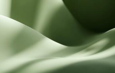 Poster - Abstract Green Light Background Ethereal Minimalist Nature Display for Beauty Cosmetics Promotion