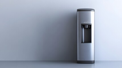 Aufkleber - A compact electric water cooler with a sleek finish, displayed on a minimalist white background.