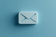© kristina - Email envelope icon on blue background.