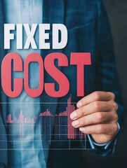 Poster - A business professional points at a graph emphasizing the concept of 