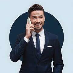 businessman talking on the phone