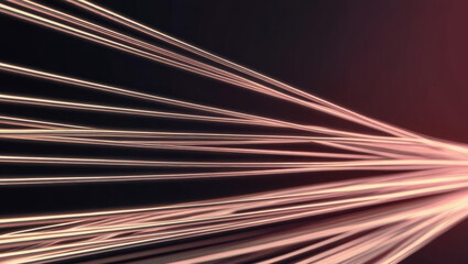 Poster - glowing optical fiber lines create seamless signal transmission, showcasing futuristic technology ae