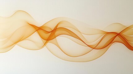 Fototapete - Elegant Wavy Lines in Warm Tones for Abstract Background Design