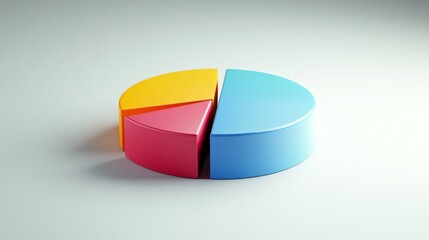 Leinwandbilder - Vibrant Colorful Chart Representing Data Analysis and Statistics