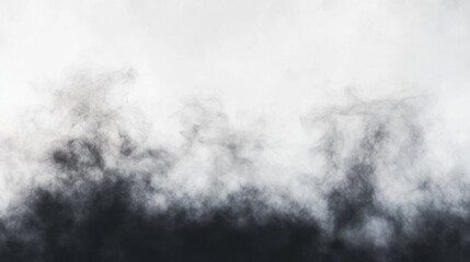 Poster - Ethereal Cloudy Texture with Shades of Gray and Soft White Hues