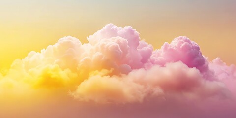Wall Mural - dreamy pastel cloudscape a serene and colorful sky at sunset