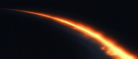 Aufkleber - Abstract Poster Background with Glowing Orange Shape and Dark Grainy Texture