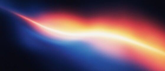 Poster - Abstract Digital Art Background Gradient Wave Glow Ethereal Design