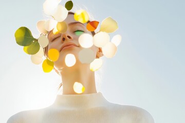 Aufkleber - Serenity and Spirituality Meditative Aura Awareness Day Imagery for Easter and Summer Solstice