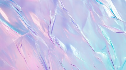 Poster - This holographic background features soft violet, pink, and mint hues with textured depth and movement.