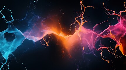 Poster - Abstract representation of energy in vibrant colors.