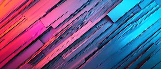 Poster - A vibrant abstract background with dynamic lines in shades of pink, blue, and purple, perfect for modern designs.