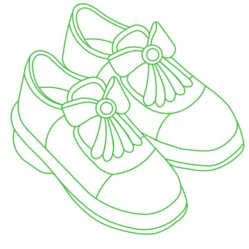 Fashion Shoes Coloring Book Pages Stylish and Trendy Designs for Kids and Adults