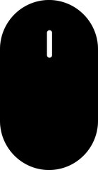 Poster - Scroll mouse icon in trendy black flat style. Swipe mouse sign vector illustration. Modern pictogram Scrolling mouse symbol for website design and mobile app isolated on transparent background.