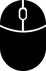 Poster - Scroll mouse icon in trendy black flat style. Swipe mouse sign vector illustration. Modern pictogram Scrolling mouse symbol for website design and mobile app isolated on transparent background.