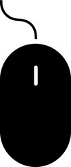 Poster - Scroll mouse icon in trendy black flat style. Swipe mouse sign vector illustration. Modern pictogram Scrolling mouse symbol for website design and mobile app isolated on transparent background.