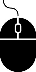 Poster - Scroll mouse icon in trendy black flat style. Swipe mouse sign vector illustration. Modern pictogram Scrolling mouse symbol for website design and mobile app isolated on transparent background.