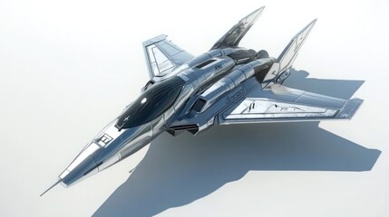 Aufkleber - A sleek, futuristic jet aircraft designed for advanced aerial combat and technology.