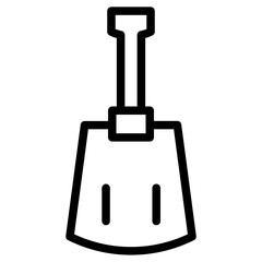 Poster - Shovel Site Tool Line Icon