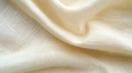 Poster - A close-up of soft, light-colored fabric with a smooth texture.