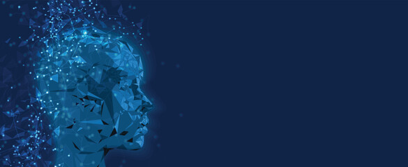 Poster - Machine learning and  artificial intelligence concept. Vector art.