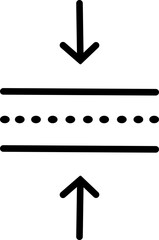 Poster - Elastic Flexibility linear icon. Monochrome simple Flexibility vector for template, web design and infographic. Resilience material sign. Quality design element isolated on transparent background.