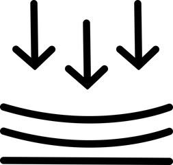 Poster - Elastic Flexibility linear icon. Monochrome simple Flexibility vector for template, web design and infographic. Resilience material sign. Quality design element isolated on transparent background.