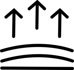 Poster - Elastic Flexibility linear icon. Monochrome simple Flexibility vector for template, web design and infographic. Resilience material sign. Quality design element isolated on transparent background.