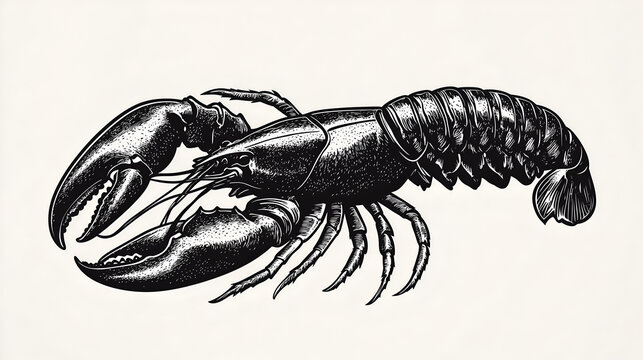 crayfish isolated on white