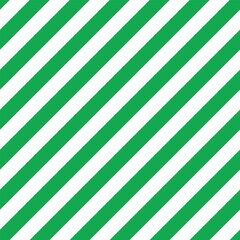 Wall Mural - Candy cane background. Diagonal stripes seamless pattern. Peppermint wrapping texture. Green candy cane stripes. Vector illustration