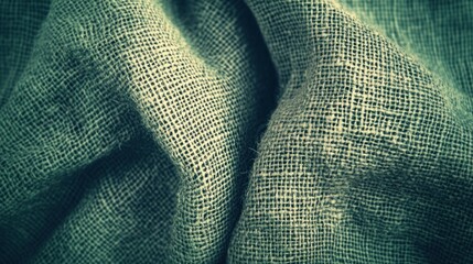Poster - Close-up of textured fabric showcasing natural fibers and woven patterns.