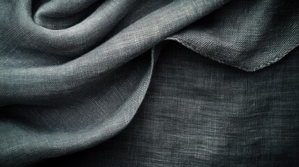 Poster - A close-up of soft, textured fabric with gentle folds and a subtle sheen.