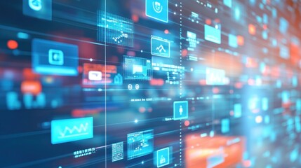 Poster - Abstract Digital Data Stream: A Visual Representation of Global Network Connectivity and Information Flow