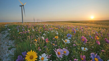 Poster - A sustainable data center designed with energy-efficient cooling technologies Stock Photo with side copy space