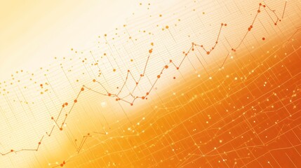 Aufkleber - Abstract graphic depicting a data trend with a gradient background.
