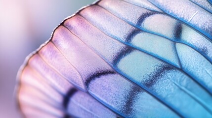 Poster - Close-up of a colorful, iridescent surface resembling butterfly wings.