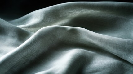 Poster - Soft, flowing fabric drapes create an elegant and serene visual effect.