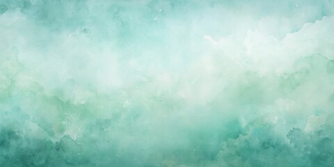 Wall Mural - Abstract Teal Watercolor Wash Background Texture for Design Projects