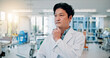 © peopleimages.com - Research, thinking and man in hospital, doctor and ideas with problem solving. Japanese person, medical and professional in clinic, planning and decision for schedule, healthcare and solution