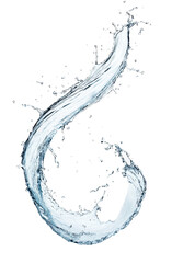 Aufkleber - High-Quality PNG of Blue water splash isolated on White Background – High Resolution