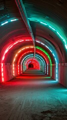 Poster - an underground installation of fiber optic cables showcasing advanced network infrastructure