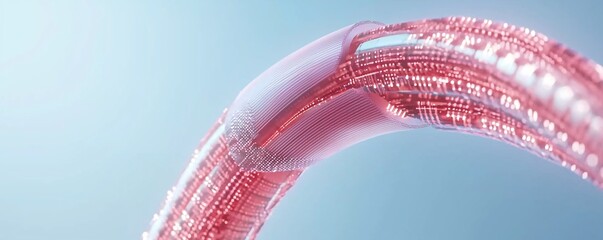 Poster - Fiber optic cables interwoven with circuits, symbolizing innovation in communication technology