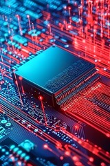 Poster - a high-definition image of a fiber optic transceiver module