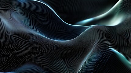 Poster - A digital background featuring glowing, interconnected lines in a mesh-like pattern