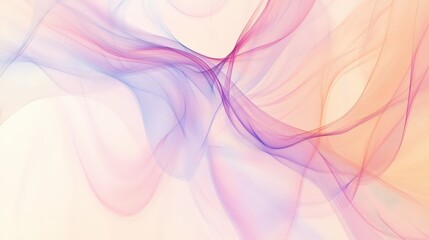 Aufkleber - a light digital background with swirling abstract lines in pastel colors, creating a soft and clean 